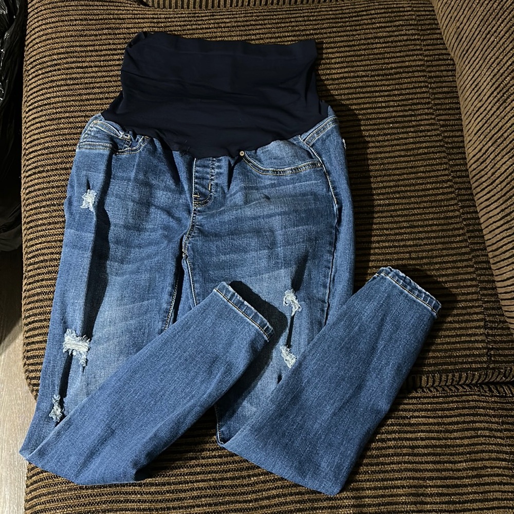 Blue Savvy Maternity Jeans. Worn once.